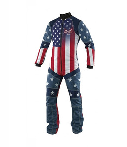 Combinaison de saut en parachute intégrale pour homme avec bandes réfléchissantes, fermeture éclair avant, noire, sur mesure, combinaison aile pour le parachutisme - Product Image 1