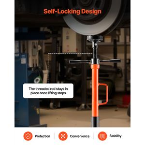 Supporto di sollevamento sottoscocca regolabile in altezza con capacità di 1 tonnellata (2204 libbre) e cuscinetti integrati per sollevatori auto - Product Image 5