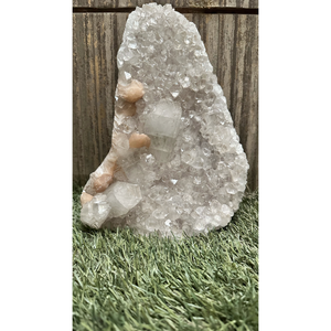 Natural Large Apophyllite Stilbite <b>Crystal</b> <b>Cluster</b> Mineral Specimen for Healing Energy and Interior Decoration - Product Image 3