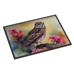 Burrowing Owl <b>Doormat</b> Non-Slip <b>Washable</b> Low Pile Indoor/Outdoor Front Door Mat 24H X 36W for Entryway - Product Image 1