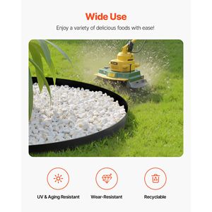 Bordura per Giardino 20m x 10cm in Plastica con 60 Picchetti e 2 Pali di Fissaggio, Flessibile e Senza Scavo - Product Image 6