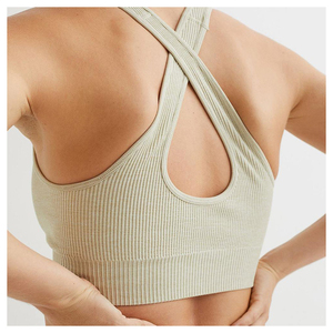 Women Sports Bra Seamless Workout Training Bra Comfortable <b>Padded</b> Fitness Yoga Gym <b>Running</b> Top Quick Dry Activewear OEM - Product Image 5