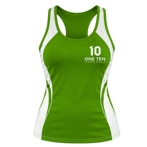 เสื้อกล้ามกีฬาผู้หญิงแบบ Racerback จากโรงงานโดยตรง เสื้อออกกำลังกายแบบไม่มีแขนสั่งทำได้ เนื้อผ้าเบา ยืดหยุ่น เหมาะสำหรับฟิตเนส วิ่ง และการฝึกซ้อม - Product Image 1