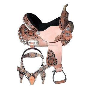 Selle d'équitation vintage Western Pleasure entièrement personnalisée pour l'équitation - Product Image 1