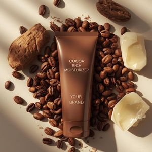 Crema Humectante Rica en Cacao para Piel Seca, Hidratación Profunda, Loción Corporal con Manteca de Cacao, Fabricante de Cosméticos de Marca Privada OEM - Product Image 4