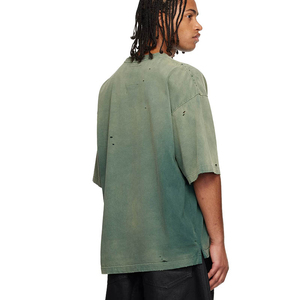Camisetas de Hombre con Diseño Moderno y Desgastado, Ropa Casual Urbana de Primera Calidad, Personalizadas, 100% Algodón Ecológico, Manga Corta - Product Image 6