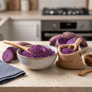 Polvo de Raíz de Ube Natural Liofilizado, Harina de Ñame Morado, Sabor Dulce, a Granel 1kg, Ingrediente para Panadería - Product Image 2