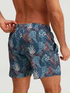 Shorts de bain pour hommes en tissu toile 100 % polyester, séchage rapide, respirants, extensibles, avec poches, pour l'été – Vente en gros - Product Image 4