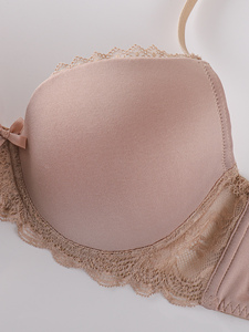 Áo ngực nâng ngực có đệm, ren, dây đeo điều chỉnh, trang trí nơ, màu trơn, thoáng khí, giao hàng nhanh, có sẵn kho - Product Image 4