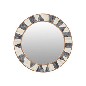 Rectangular Wall <b>Mirror</b> With Black And White Checkered Frame Handmade Traditional Design Wooden Bone Inlay Framed - Product Image 6