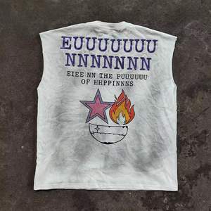 Débardeur Homme en Coton Tricoté Respirant de Haute Qualité, Col Rond, Fibre de Bambou, Style Streetwear Décoloré, Idéal pour le Fitness et les Activités de Plein Air - Product Image 6