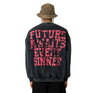 Sudaderas de Cuello Redondo de Algodón Unisex con Diseño Personalizado al por Mayor, Sudaderas de Manga Larga para Hombre - Product Image 5