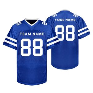 Supplier American Football Jersey Polyester Mesh Dazzle Embroidery ODM Private Label V Neck Durable Premium Uniform - Product Image 5