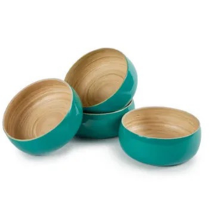 Novedad, Tazones de Ensalada Hechos a Mano de Bambú Natural Colorido Estilo Bohemio Vietnamita, Ecológicos, Duraderos y Sostenibles - Product Image 3