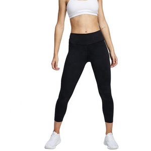Leggings Capri Taille Haute pour Femme en Spandex-Polyester Doux, Élastiques, avec Contrôle du Ventre, Idéals pour la Course, le Cyclisme et le Yoga - Product Image 3