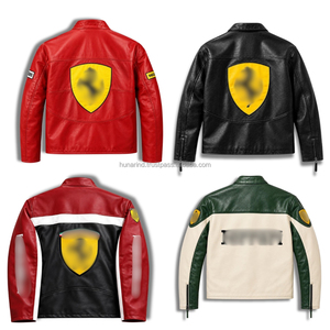 <b>Women</b> Men Motorcycle <b>Jacket</b> 100% Genuine Leather Windproof Button Winter Multi Colorway Private Label OEM/ODM - Product Image 4
