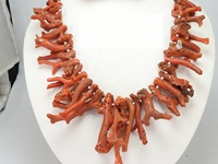 Bâtonnets de corail rouge italien poli brut pour la fabrication de bijoux, brin de 12 pouces, 25x5 à 70x5 mm environ, PMEGEMSBEADS, trou de 0,50 mm, 2 brins