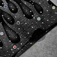 T-shirt Streetwear Homme à Strass 100% Coton Coupe Oversize Manches Courtes Écologique 230g Personnalisable Haute Qualité Anti-Plis