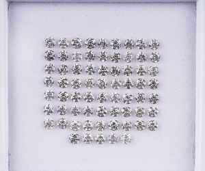 1.50 MM, Diamante natural suelto, Diamante sal y pimienta, Diamante de talla brillante redonda, Diamante Melee de fantasía para la fabricación de joyas - Product Image 4