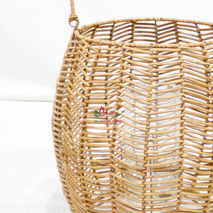 Artex Dong Thap, farolillos de mimbre y bambú hechos a mano, jarrones de fábrica de artesanías naturales decorativas rústicas de granja - Product Image 4