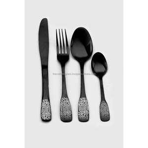 ชุดมีดรับประทานอาหารแบบหนาสีเงินทนทานทนทานชุดเครื่องใช้บนโต๊ะอาหารสำหรับงานแต่งงานช้อนส้อมมีดชุดมีดสแตนเลส - Product Image 5