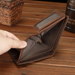 Premium Card Holder Designer Wholesale Factory <b>Long</b> Fold Custom Logo RFID Genuine Leather Men's Lightweight Quality <b>Wallet</b> - Product Image 3
