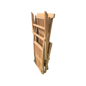 Ensemble de salle à manger en teck massif, couleur naturelle, table et 4 chaises, prix de gros, pour jardin et extérieur - Product Image 6