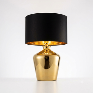 Lámpara de mesa tradicional de latón con pantalla estilo Empire, luz LED blanca cálida para decoración de sala de estar, lámparas de mesa hechas a mano - Product Image 6