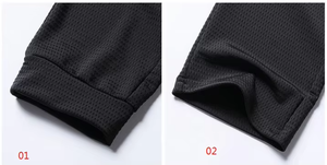 Pantalon d'été décontracté pour hommes, grande taille, respirant, léger, à séchage rapide, pantalon long Harun pour hommes, pantalon noir à cordon de serrage - Product Image 4