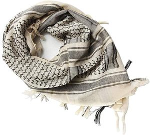 Shemagh tactique unisexe personnalisé en coton 100% pour le désert, Keffiyeh arabe, écharpe tactique 110x110cm, couvre-tête et cou pour le désert - Product Image 1