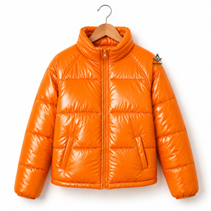 Heritage Masonic Regalia Premium Winter Custom Unisex <b>Cropped</b> Boxy Reversible <b>Puffer</b> <b>Jacket</b> Hooded Zip Up Polyester Coat - Product Image 1