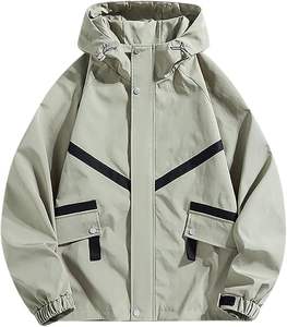 Chaqueta Polar Casual Unisex con Bordado y Bloques de Color, Cierre de Cremallera, Cuello Alto, Mangas Largas, Cálida para el Invierno - Product Image 4