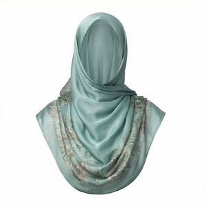 Magnifiques châles en mousseline pour filles, nouveaux hijabs de soirée super doux avec strass en forme de cœur, écharpe personnalisable couleur sur mesure, qualité supérieure, modeste et élégante. - Product Image 1