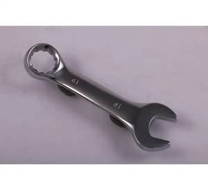 19mm Stubby Combination <b>Spanner</b> Chrome Vanadium Steel Mini Wrench for Tight Spaces Professional Grade Metric <b>Open</b> & Box <b>End</b> - Product Image 1