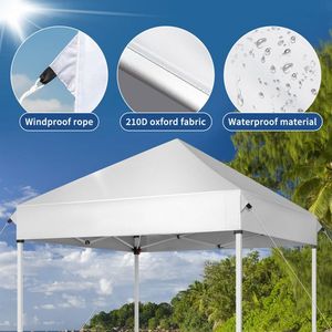 White 5x5 Pop up Canopy & Gazebo Pergola - Product Image 6