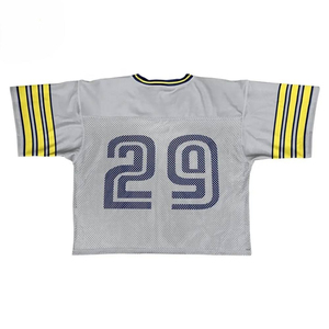 Camiseta Deportiva de Fútbol Americano de Alta Calidad, Impresión por Transferencia de Calor, Nombre y Número del Equipo Personalizados, Uniforme de Talla Grande, 100% Frontal - Product Image 2