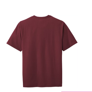T-shirt pour homme à col en V uni prêt à expédier, vêtement décontracté essentiel, tissu doux mélangé, vente au détail et en gros - Product Image 3