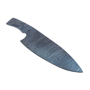 Lame de couteau de cuisine artisanale en acier Damas à haute teneur en carbone, pleine longueur, pointe tombante, bord droit, produit professionnel OEM - Product Image 5