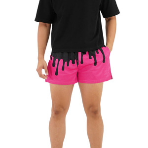 Pantalones Cortos de Baloncesto de Malla con Estampado de Goteo, Gráfico Neón, Secado Rápido, Unisex, para Gimnasio, Fabricante OEM ODM de Ropa Deportiva - Product Image 4