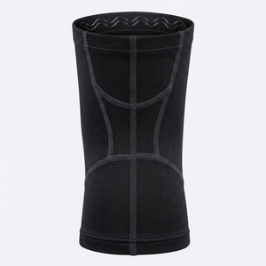 Genouillères tricotées avec protection antichoc, universelles, unisexes, noires, à enfiler, avec coussin épaissi et respirantes - Product Image 5