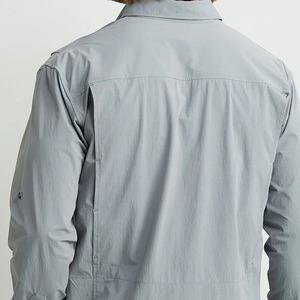 Camisa de Pesca de Manga Larga para Hombre, de Alta Calidad, Elegante, Transpirable, con Protección Solar UPF 50, 100% Poliéster, Personalizable con Logotipo Frontal - Product Image 4