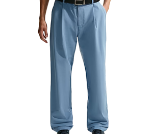 Pantalon habillé plissé bleu clair pour homme, taille haute, braguette boutonnée, infroissable, en polyester mi-lourd, style printemps - Product Image 1
