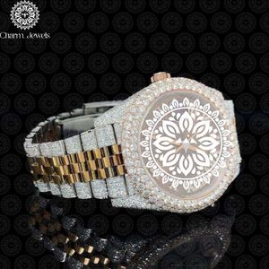 Luxury Women's Stainless Steel <b>Watch</b> 36mm Round Analog Quartz Blue Dial Diamond Bezel Luminous Fashion Design - Product Image 3