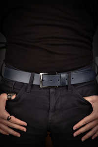 Ceinture en cuir véritable pour homme de haute qualité avec boucle en alliage, vente en gros 2026, design élégant pour jeans décontractés, logo personnalisé, marque - Product Image 6