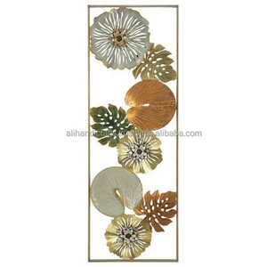 Sculpture murale moderne en métal doré en forme de feuille de Ginkgo Biloba, artisanale, décoration murale botanique pour la maison, le salon, la chambre à coucher - Product Image 6