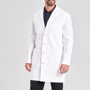 Bata de laboratorio blanca para enfermeras y médicos, uniforme de alto rendimiento, bata médica blanca holgada, hecha en Pakistán - Product Image 1