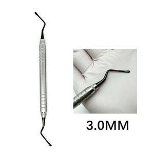 Stainless Steel Manual Reusable Dental Scaler Gracey Jagged Curette Periodontal Bone Curettes Perio Dental <b>Tooth</b> <b>Cleaning</b> <b>Tool</b> - Product Image 1