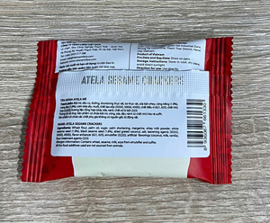 HALAL Ateka 228g Crispy Round Vietnamese FMCG Biscuit Sweet Tasting Sesame Crackers Available in Bag and Sachet Packaging - Product Image 6