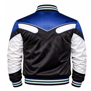 Chaqueta de Invierno Informal para Uso Diario, Chaqueta Varsity de Satén, Transpirable y Cómoda, Chaqueta Varsity de Satén - Product Image 2