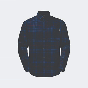 Men's Navy Cago Long Sleeve <b>Shirt</b> Regular Fit Solid Color Casual Autumn Wear Breathable 100% Cotton Woven Fabric - Product Image 1